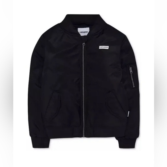 Converse Black OuterwearJacket . Size 10-12 years - Picture 2 of 9